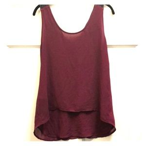 Plum colored tank